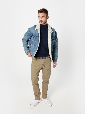 INDICODE JEANS Trui 'Burns' in Blauw