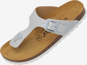 sidabrinė Palado by Sila Sahin Šlepetės per pirštą 'Kos Magnolia': priekis