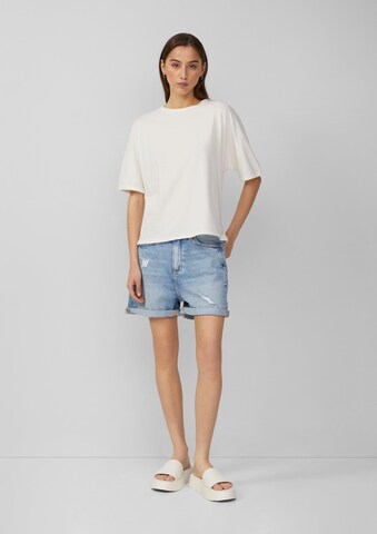 QS T-Shirt in Weiß