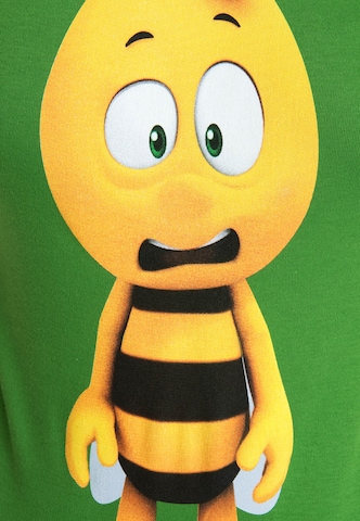 LOGOSHIRT Shirt 'Die Biene Maja - Willi 3D' in Groen