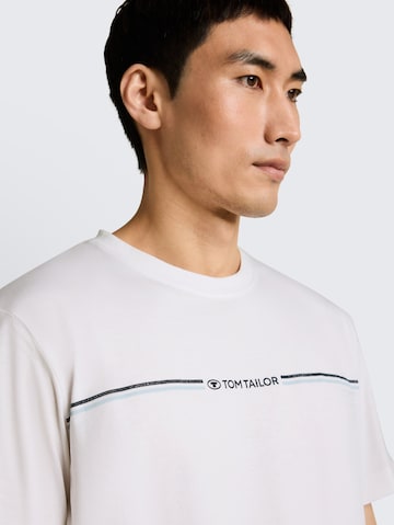 TOM TAILOR T-Shirt in Weiß