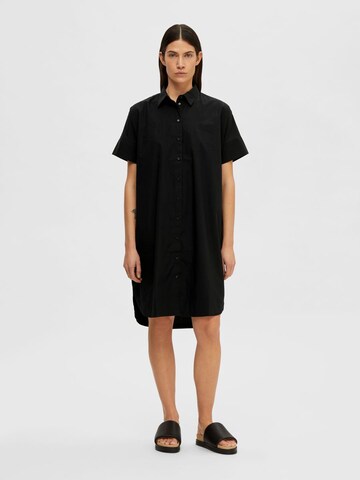 Robe-chemise 'BLAIR' SELECTED FEMME en noir : devant