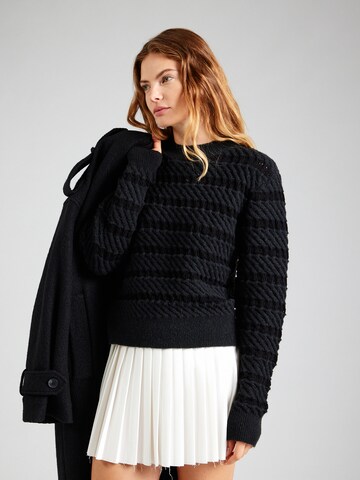 ABOUT YOU Sweater 'Mette' in Black: front
