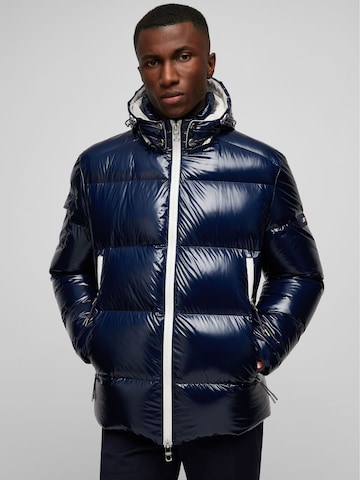 HECHTER PARIS Between-Season Jacket in Blue: front