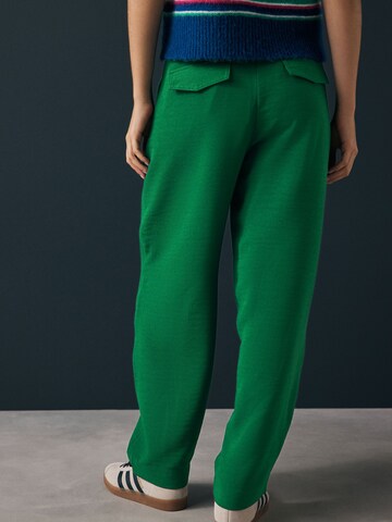 Next Loose fit Pleat-front trousers in Green