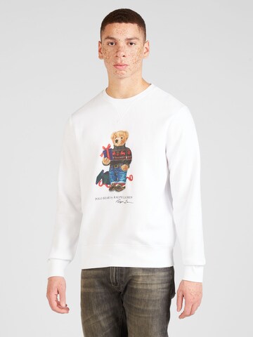 Polo Ralph Lauren Sweatshirt in Wit: voorkant