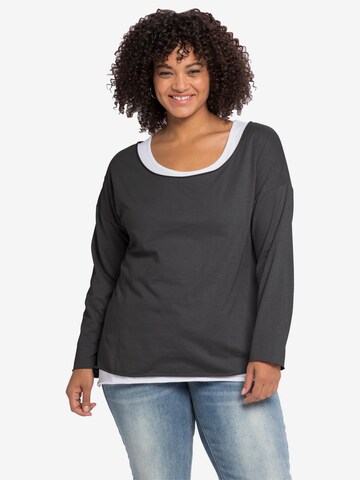 sheego by Joe Browns Shirt in Grey: front