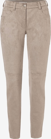 MAC Slim fit Pants in Beige: front