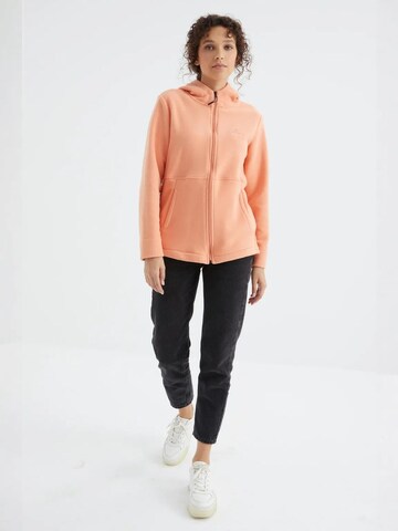 Tommy Life Fleece jas in Oranje