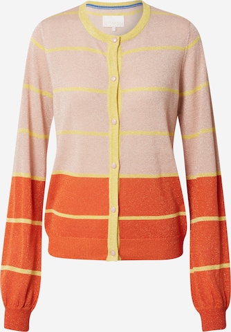 NÜMPH Knit Cardigan 'CHARISMA' in Orange: front