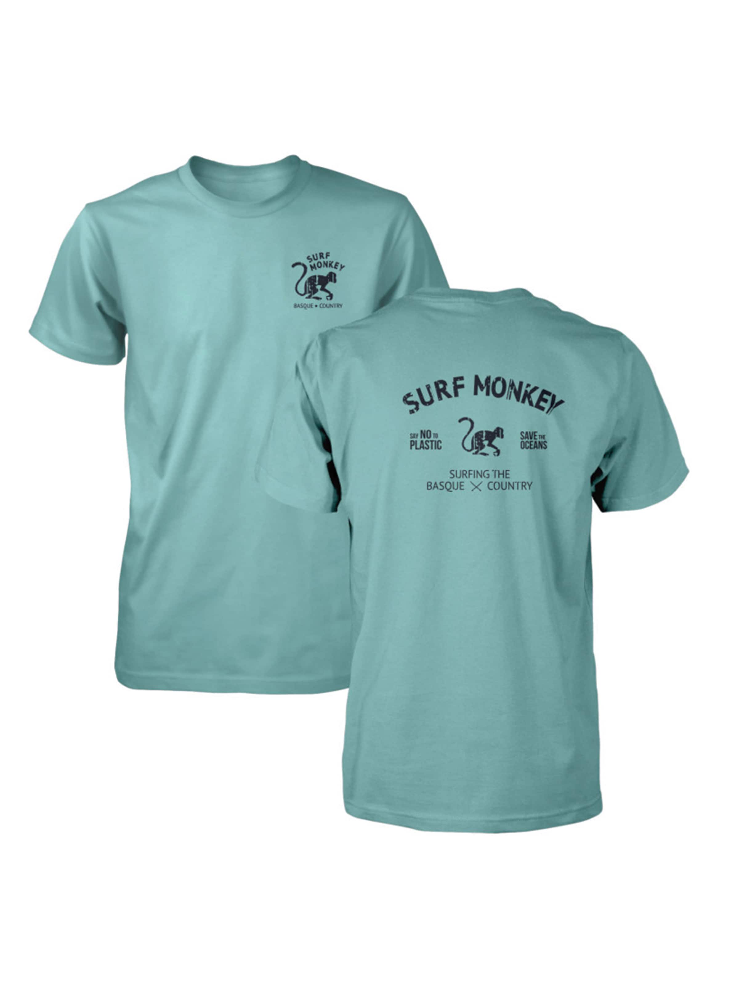 Surf Monkey Shirt in Blauw: voorkant