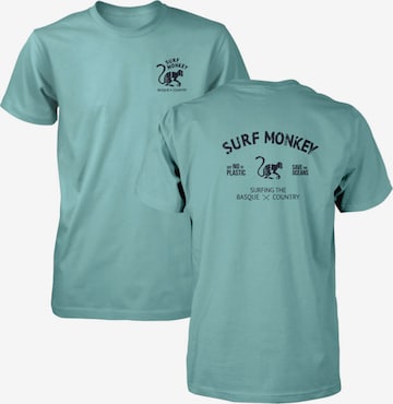 Surf Monkey - Camiseta en azul: frente