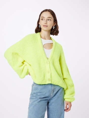 AMERICAN VINTAGE Knit Cardigan 'Zolly' in Yellow: front