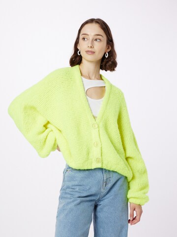 AMERICAN VINTAGE Knit Cardigan 'Zolly' in Yellow: front