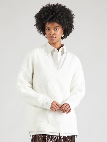 TOPSHOP Sweater in Beige: front