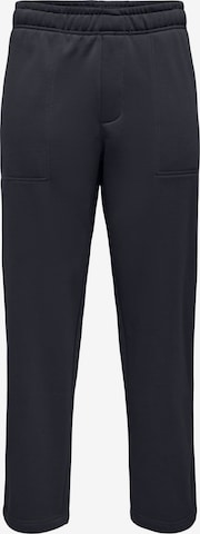 Loosefit Pantalon 'ONSConnor' Only & Sons en noir : devant
