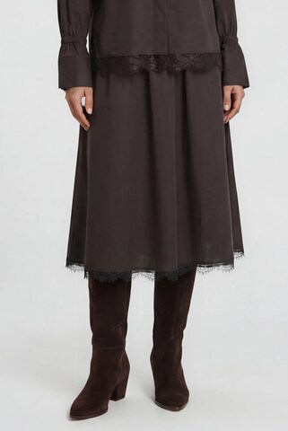 Milano Italy Skirt in Brown: front