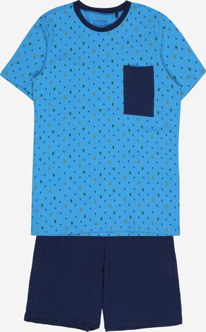 SCHIESSER - Pijama em azul: frente