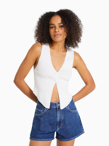 Loosefit Jeans de la Bershka pe albastru: față