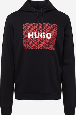 HUGO Red Sweatshirt 'Dreeman' in Zwart: voorkant