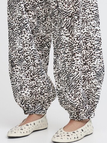 PULZ Jeans Tapered Trousers 'PZJill' in Brown