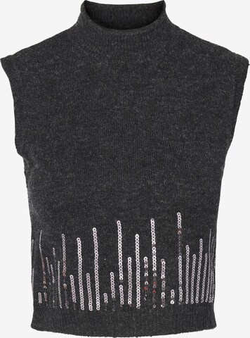 PIECES Knitted top 'MINA' in Grey: front