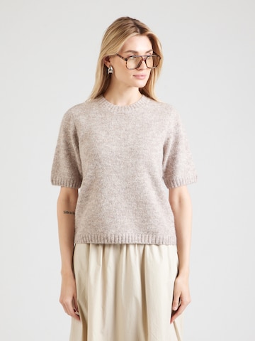 Pull-over 'OBJSAGGIA' OBJECT en beige : devant