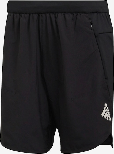 Pantaloni sport 'Designed for Training' ADIDAS PERFORMANCE pe negru / alb, Vizualizare produs
