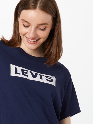 LEVI'S ® Shirt 'Graphic Varsity Tee' in Blauw