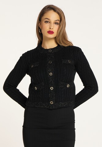 Cardigan faina en noir : devant