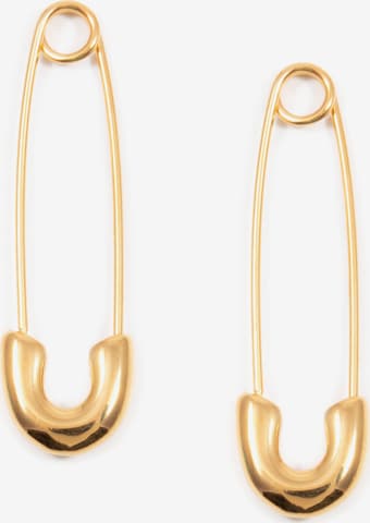 Hey Happiness Ohrringe 'Safety Pin' in Gold: Vorderseite