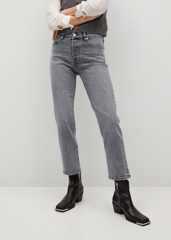MANGO Regular Jeans 'Mar' in Grijs: voorkant
