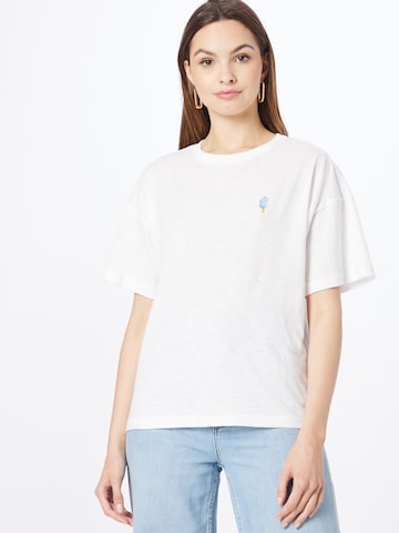 KnowledgeCotton Apparel - Camiseta en blanco: frente