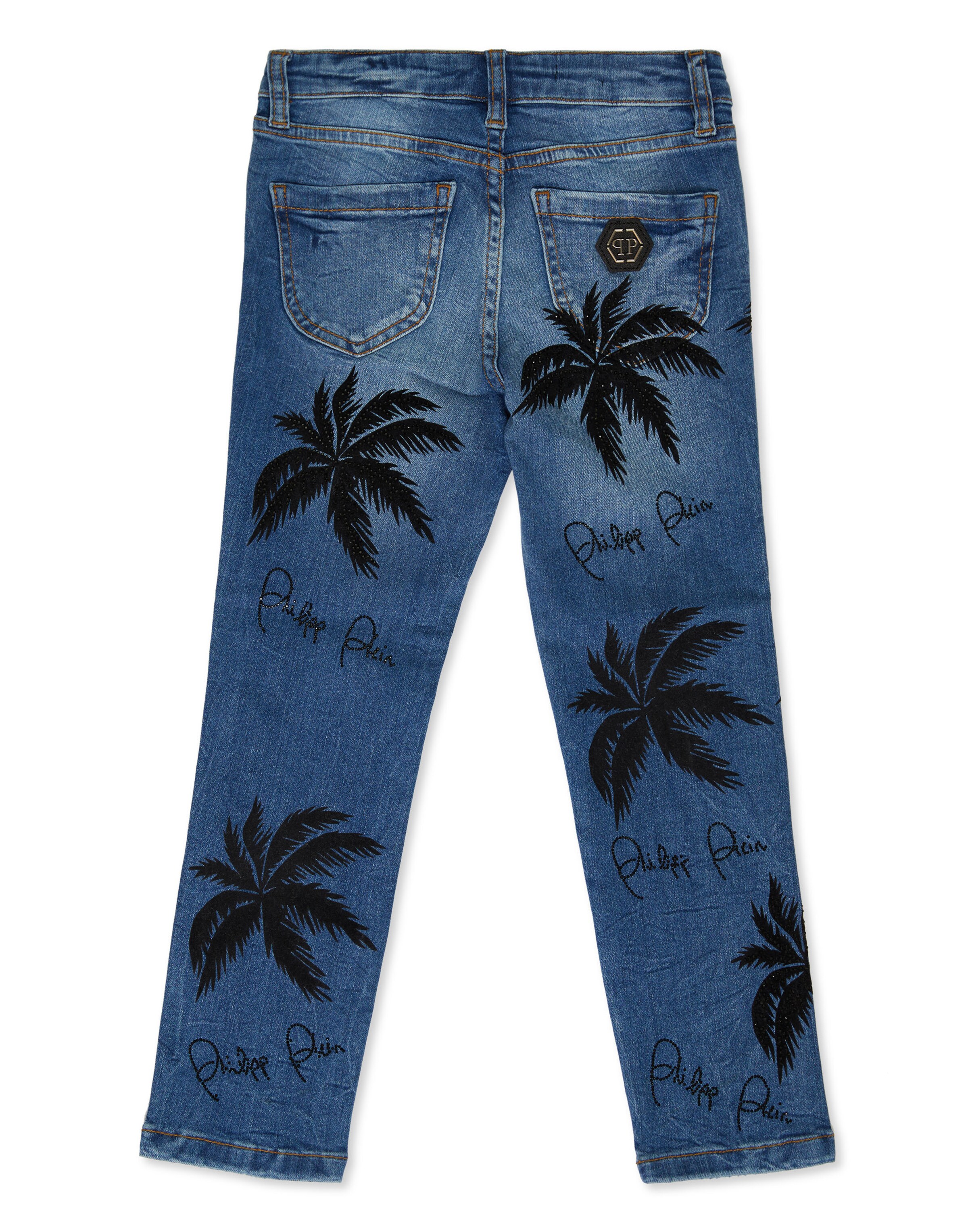 Slimfit Jeans di Philipp Plein in blu