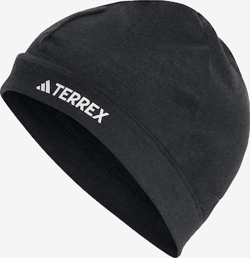 ADIDAS TERREX Athletic Hat in Black: front