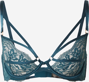 mėlyna Hunkemöller Marškinėliai Liemenėlė 'Amel': priekis