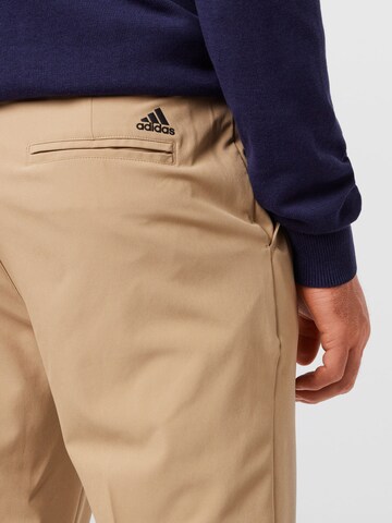 ADIDAS GOLF Slimfit Športne hlače | rjava barva