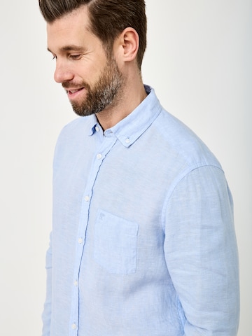 REDPOINT Regular Fit Hemd in Blau