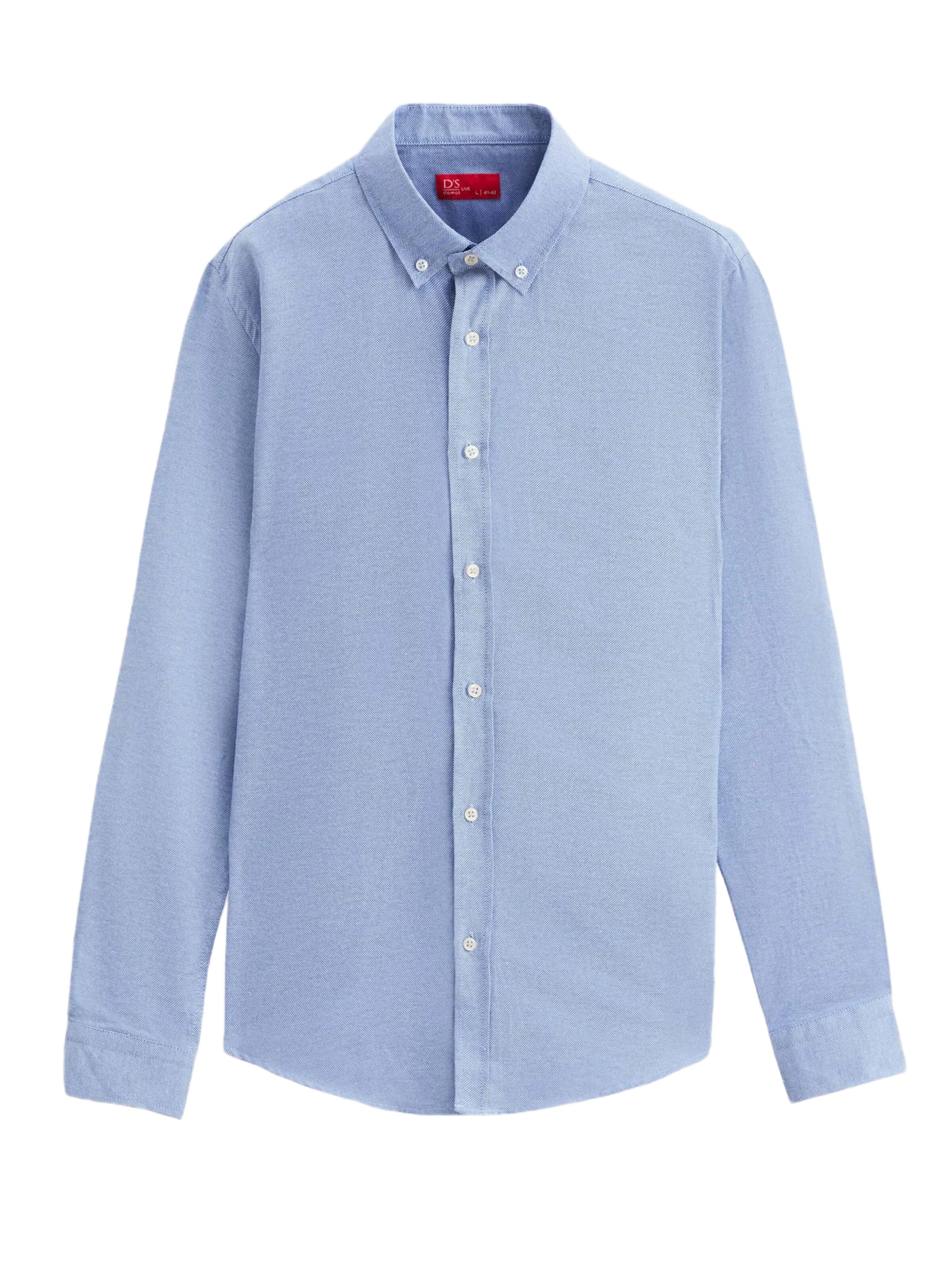 D’S Damat Regular fit Button Up Shirt in Blue: front