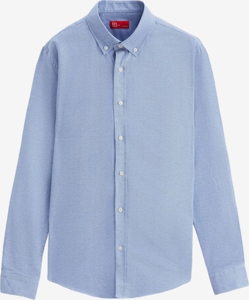 D’S Damat Regular fit Button Up Shirt in Blue: front