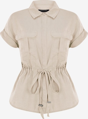 FRESHLIONS Blouse 'Zoey' in Beige: voorkant