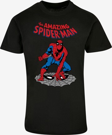 ABSOLUTE CULT Shirt 'Marvel Universe - The Amazing Spider-Man' in Black: front