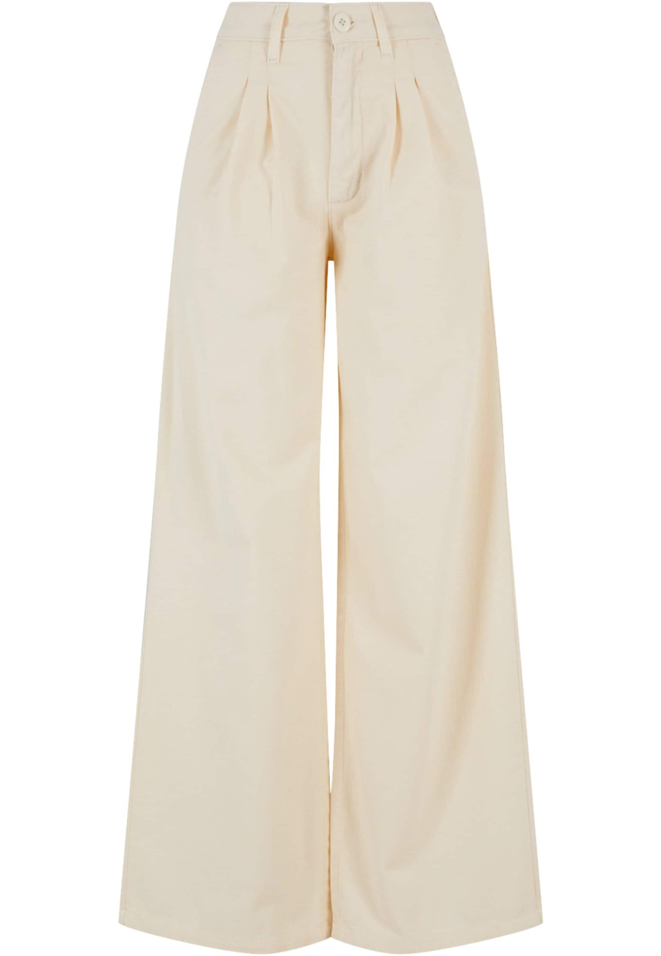 Urban Classics - Calças com pregas em bege: frente