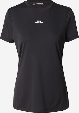J.Lindeberg Funkcionalna majica 'Ada' | črna barva: sprednja stran