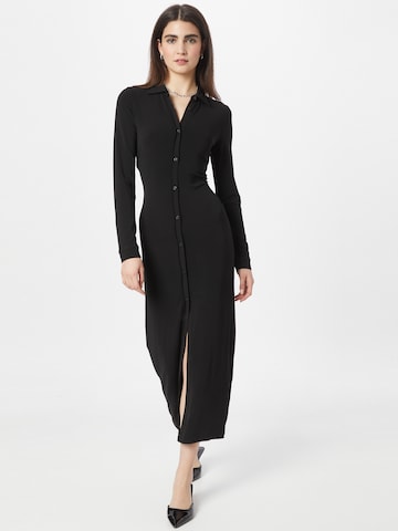 Robes en maille Calvin Klein en noir : devant