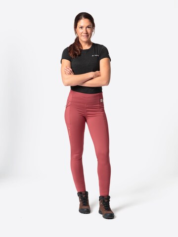 VAUDE Skinny Outdoorbroek 'Neyland' in Rood