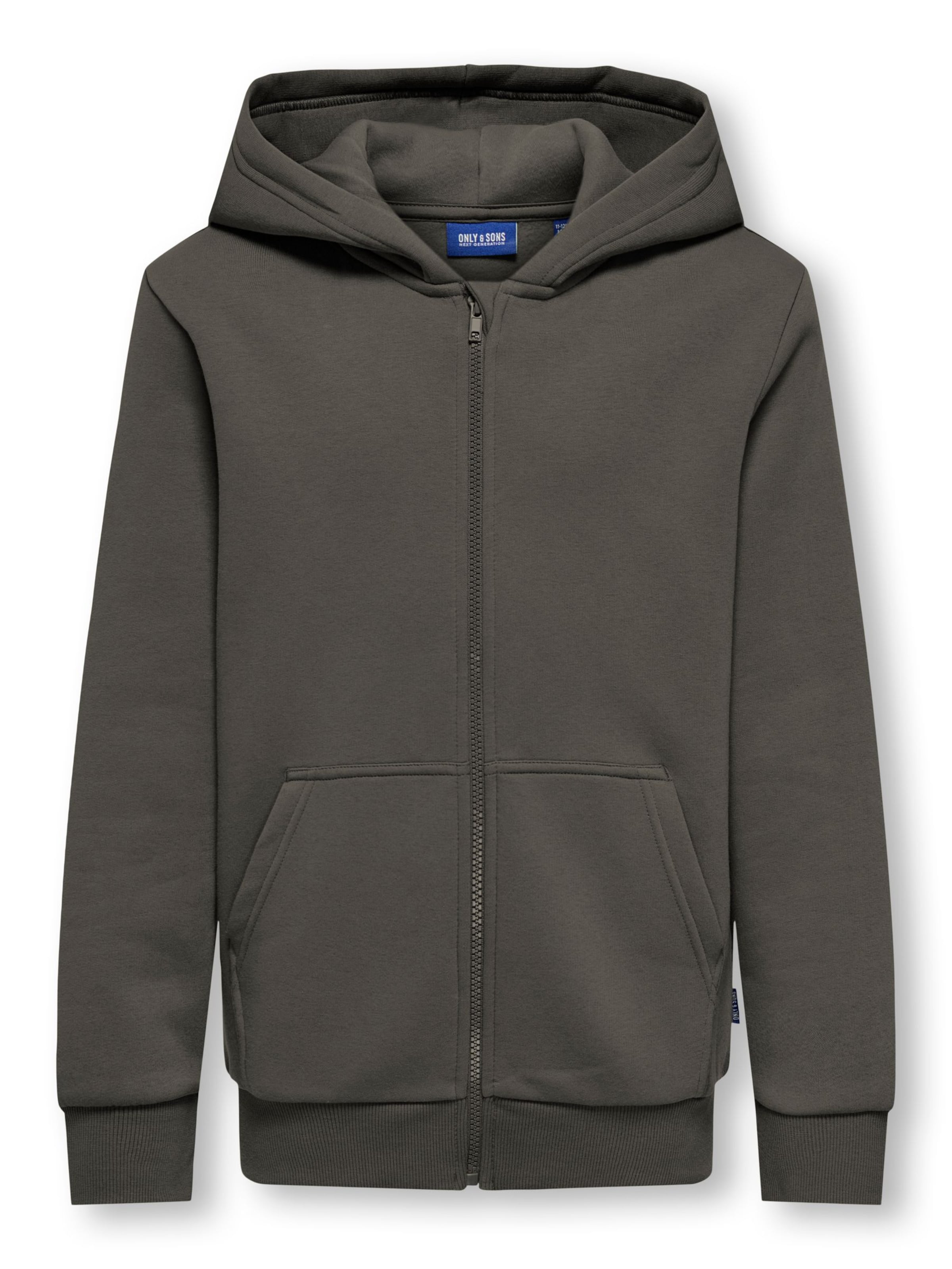 Only & Sons Junior Sweatvest 'OSJCeres' in Grijs: voorkant