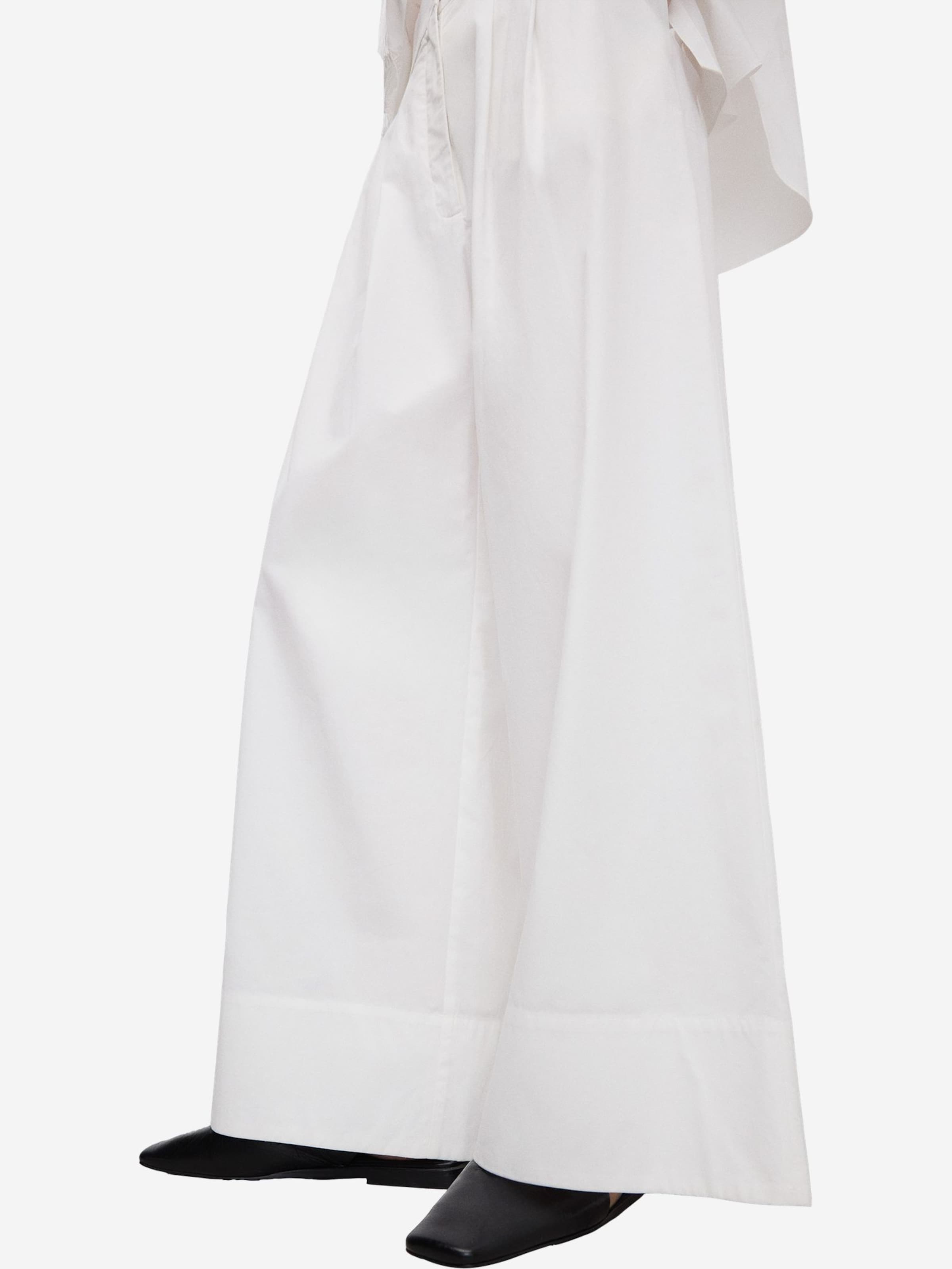 Adolfo Dominguez - Regular Calças com vincos em branco