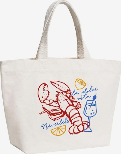 Neverless Strandtasche 'La Dolce Vita Club' in One Size in nude, Produktansicht