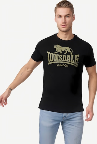 LONSDALE Shirt 'Logo' in Schwarz: Vorderseite